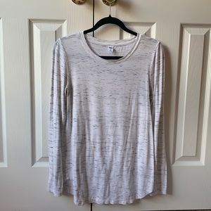 White Luxe Long Sleeved T-shirt (WORN TWICE)